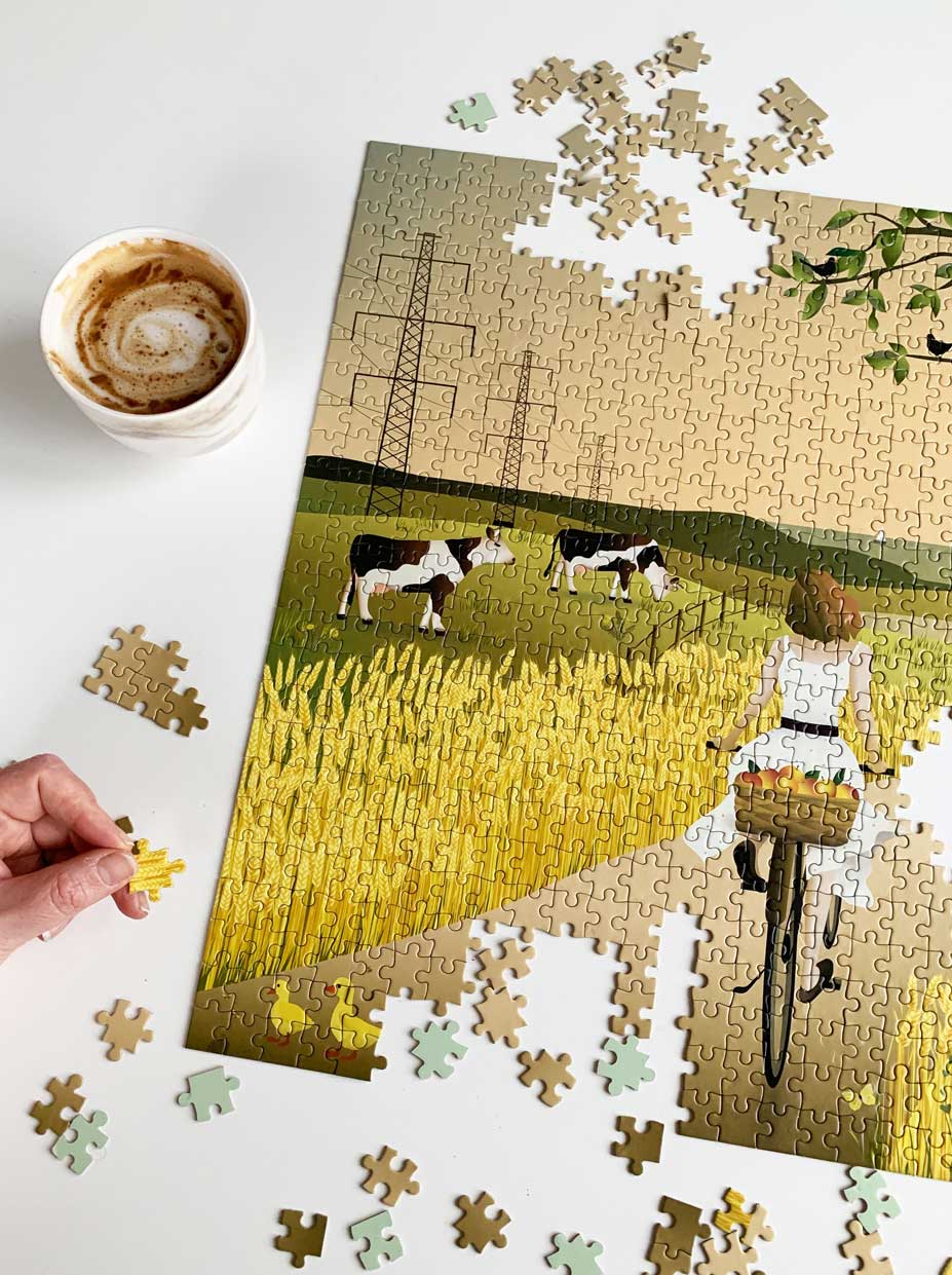 Puzzle White Christmas - Vissevasse - 1000 pièces