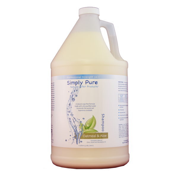 Simply Pure Pet Oatmeal & Aloe Moisturizing Shampoo - 128 fl oz / 1 Ga ...