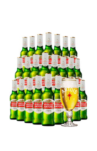 24 Stella Artois Botella + Chalice Gratis | Beerhouse.mx