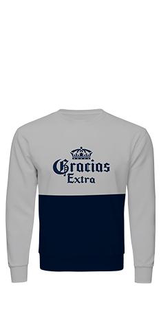 Corona Sudadera "Gracias Extra" | Beerhouse.mx