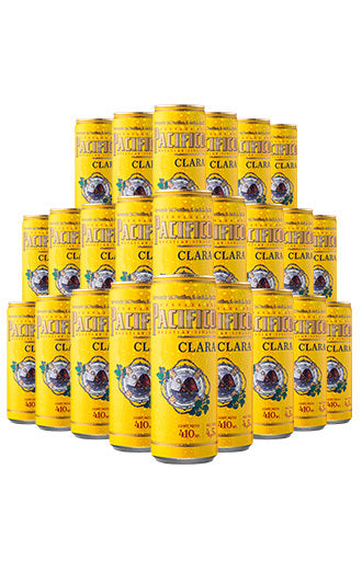 24 Pack Pacífico Clara Lata 410 ml | Beerhouse.mx