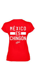Playera México Es Chingón Mujer Roja - Beerhouse México