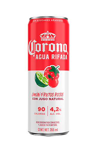 Corona Agua Rifada Limón Frutos Rojo | Beerhouse.mx