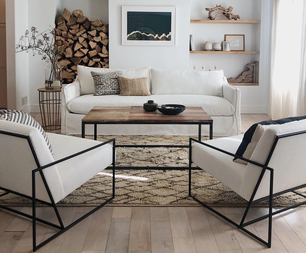 New Home Interior Design Ideas With White Sofa Furniture