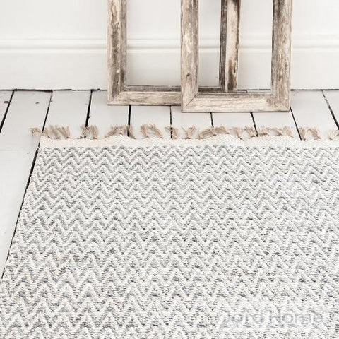 cotton chevron rug