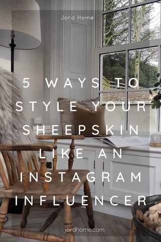 ways to style a sheepskin rug like an instagram influencer