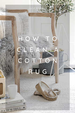 How to clean a cotton rug