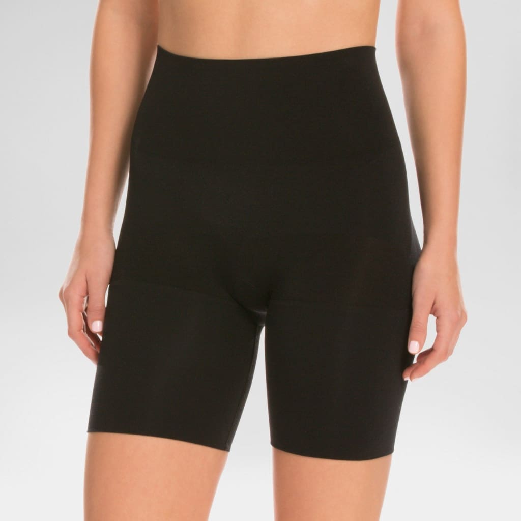 Assets By Spanx Women's Remarkable Results Mid-thigh Shaper - Black M :  Target