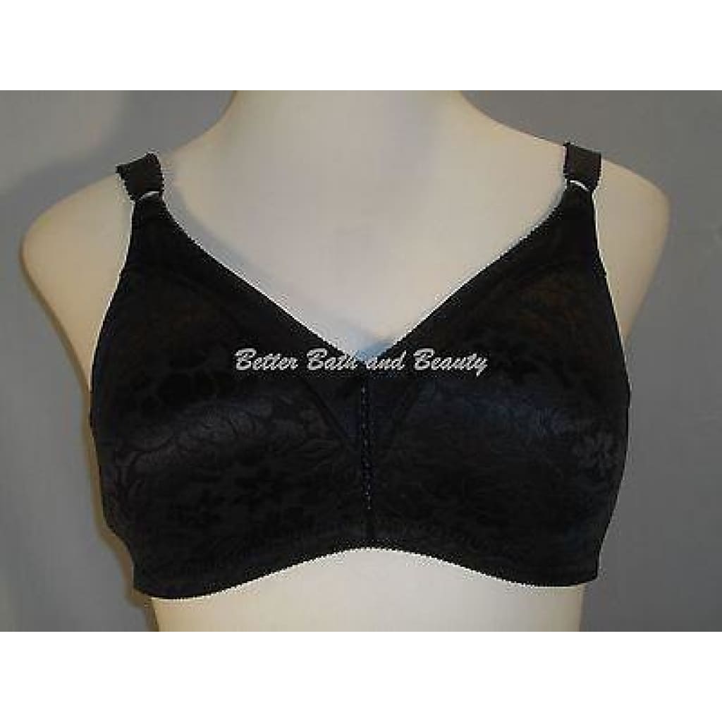 Bali 3372 Double Support Spa Closure Wire Free Bra 40C Black