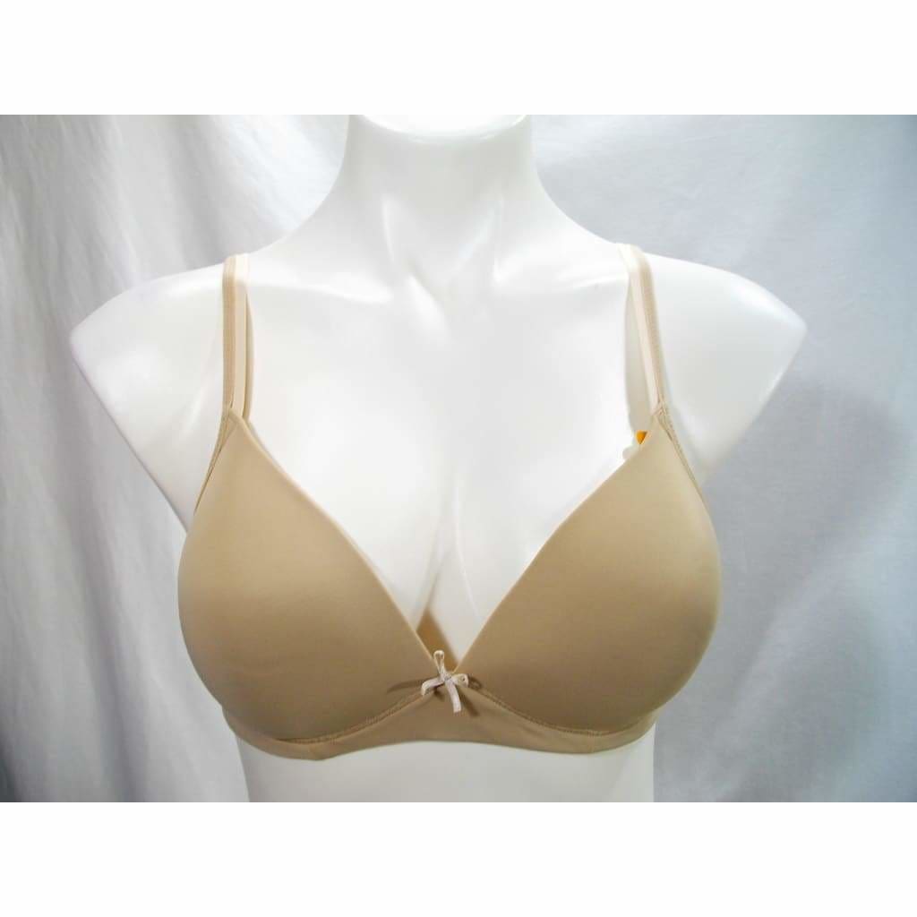 Warners Blissful Benefits Bra 38D White WireFree Light Lift Back Smoothing  New