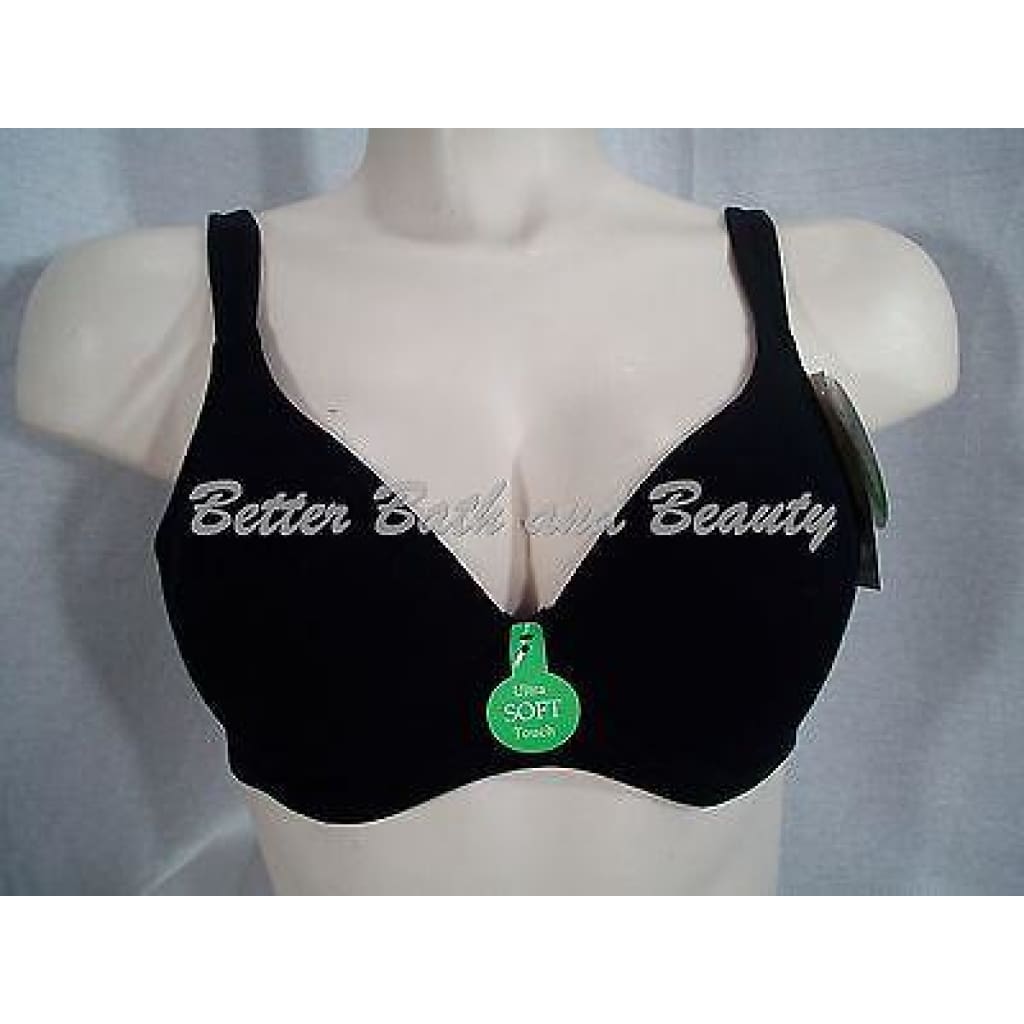 Cabernet 10764 Non-Pilling Micromodal Ultra Soft Touch UW Bra 32C Black NWT