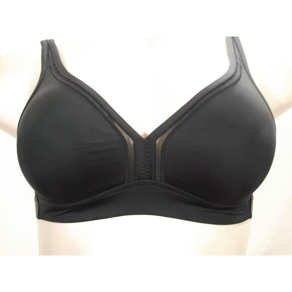 Cacique Unlined Wire Free Soft Cup Bra 38c Black 