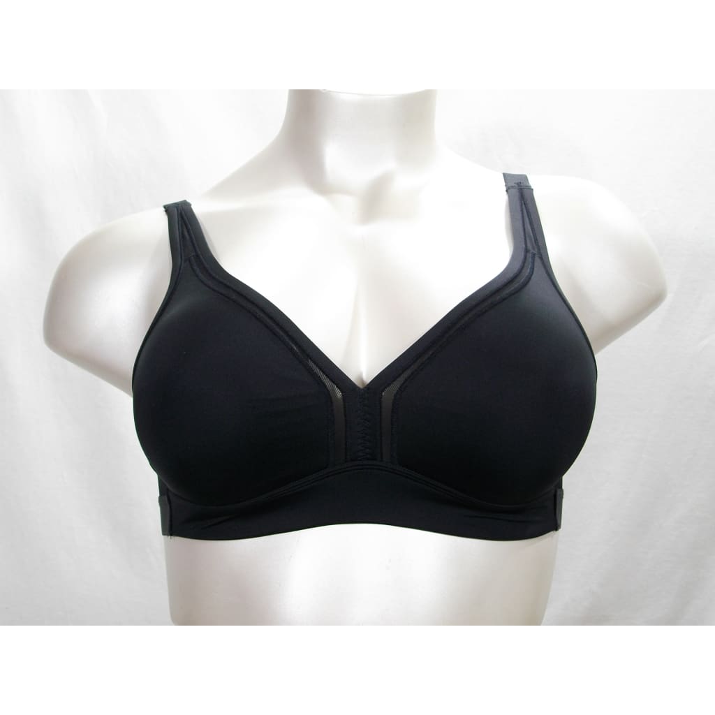 Cacique Unlined Wire Free Soft Cup Bra 38C Black