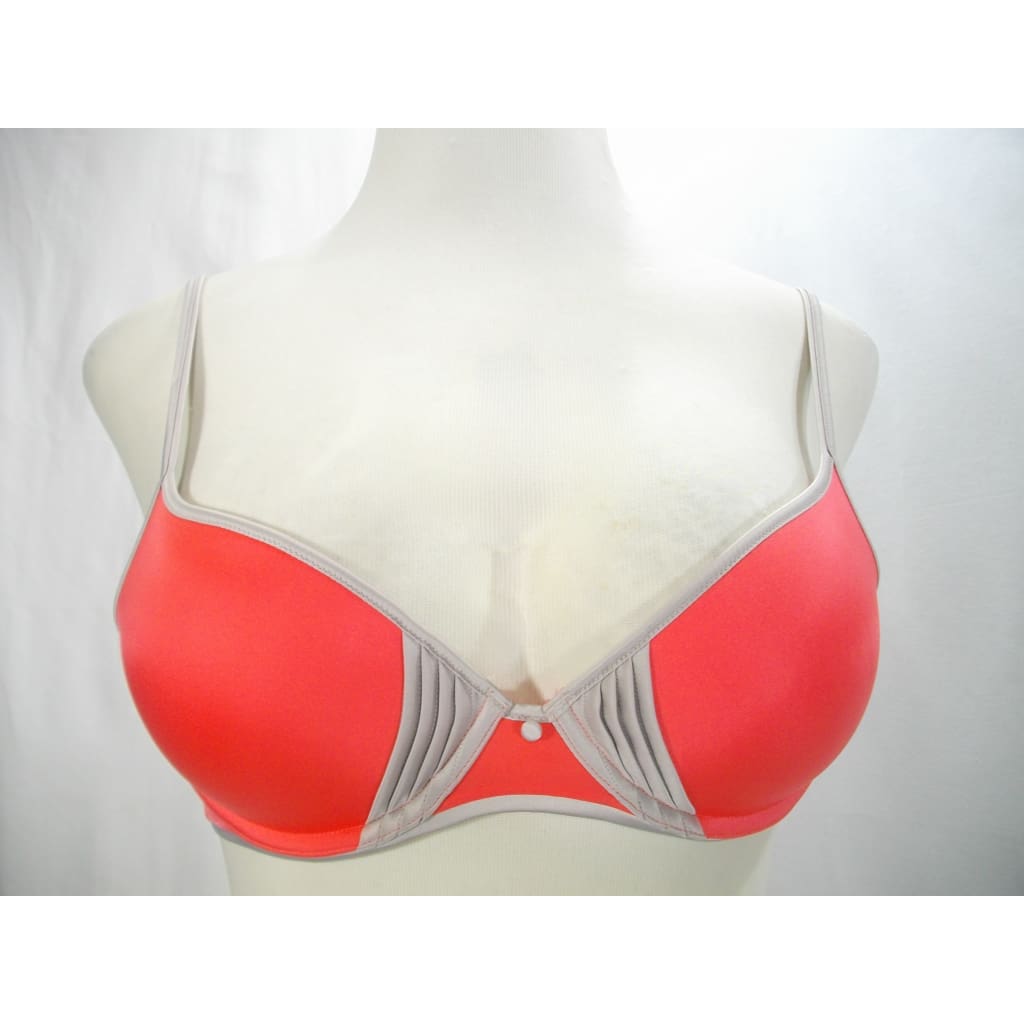 Calvin Klein F3431 Tuxedo Push Up Underwire Bra 36B Orange 