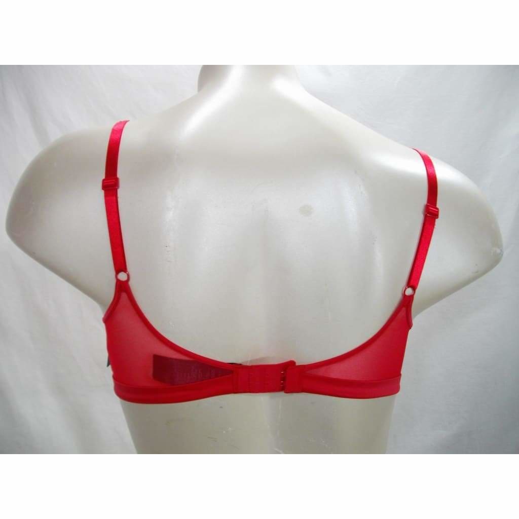 red satin bralette