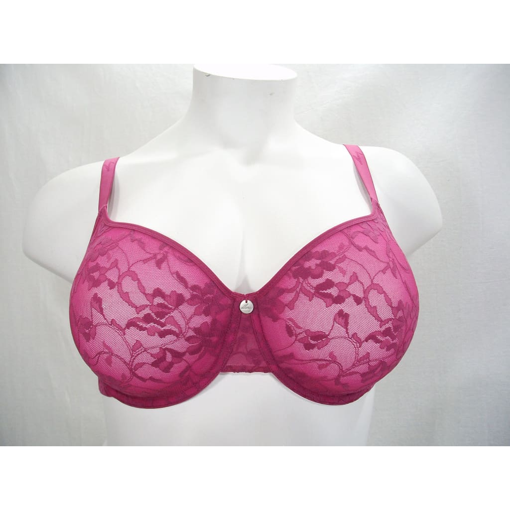DKNY Sheers Strapless Convertible Underwire Bra In Color Raspberry Pink  Size 32B