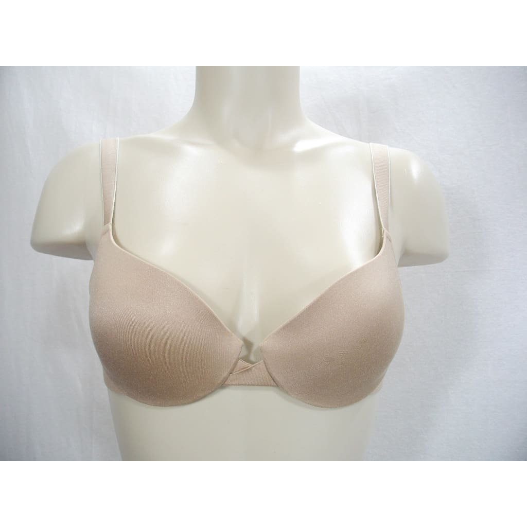 TRIUMPH BLACK UNDERWIRED MOULDED PUSH UP T SHIRT BRA SIZE 32B CUP