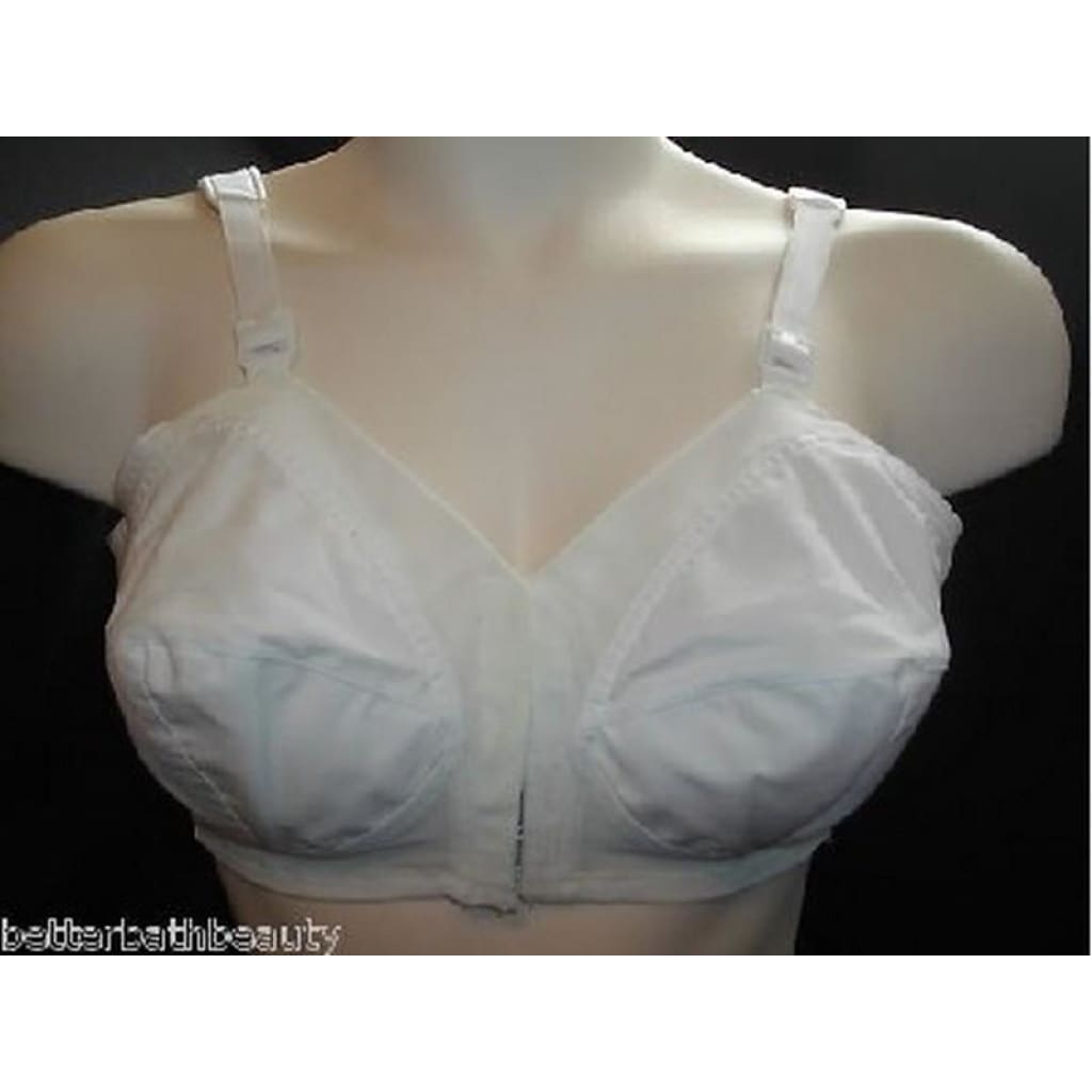 Exquisite Form 530 Front Close Wire Free Bra 40B White NEW