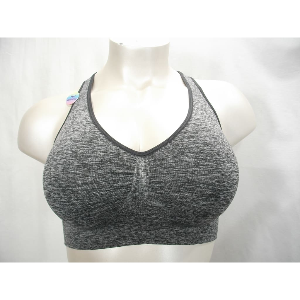 Hanes G39H Cozy Racerback Wire Free Bra Size 2XL XXL Gray