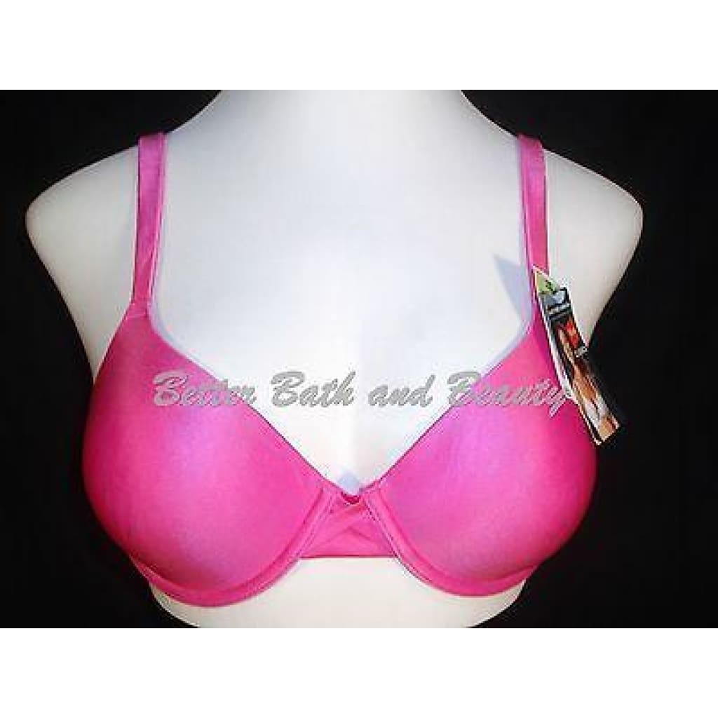 Hanes HC11 Criss Cross Lift Underwire Bra 34C Bright Pink