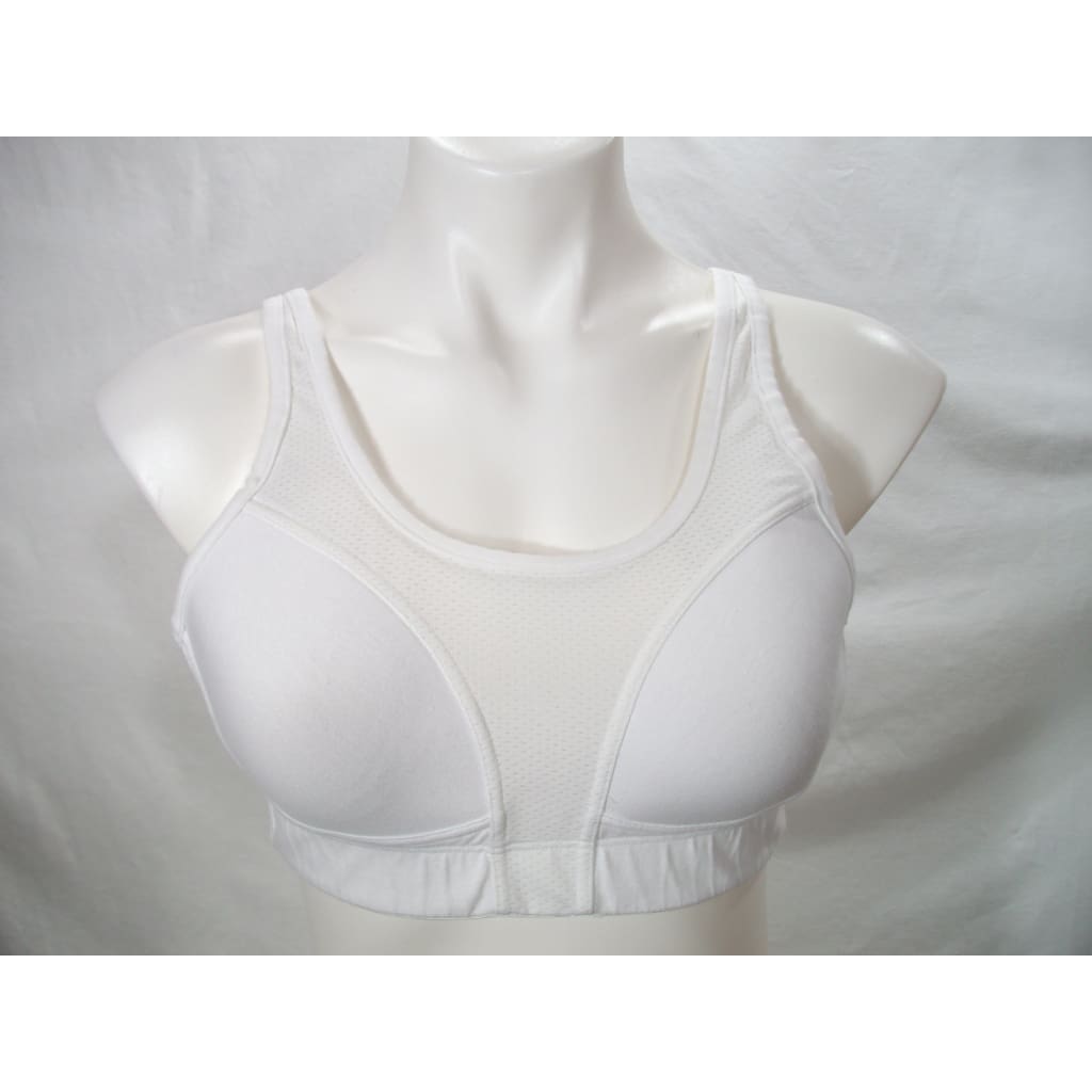 Jockey 92% Cotton Sports Wire Free Bra 36C White