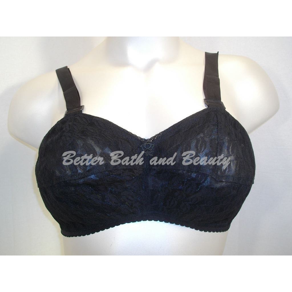 Lady Cameo Wire Free Nursing Full Support Bra 32HH Black