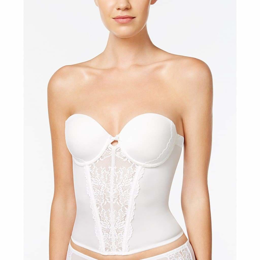 Maidenform MFB100 Super Sexy Strapless Floral Lace Push-Up