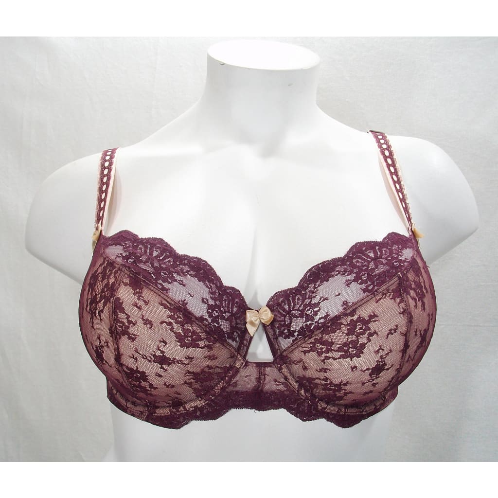 Glamorise SOFT-SHOULDERS Stretch-Lace Bra 46D 46DD SUPER~WIDE~STRAPS Nude  NEW