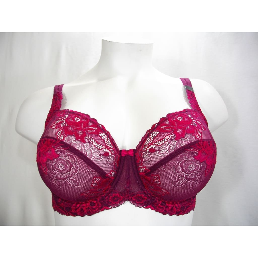 Paramour by Felina 135087 Amaranth Full Coverage Unlined Contour Bra 40H  Rose - Helia Beer Co