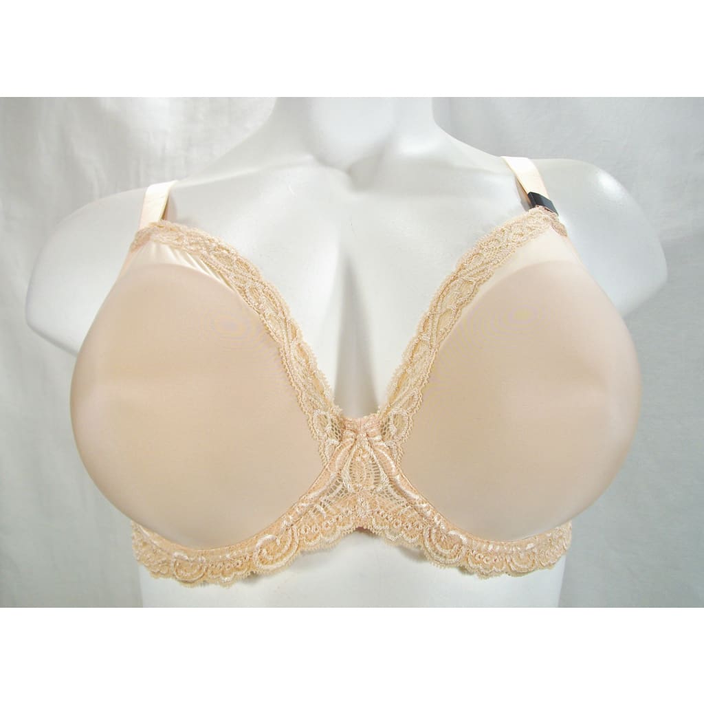 WARNERS Intimates Beige Mesh Center for Flexibility Plunging Contour Cups  Underwire Bra 38D
