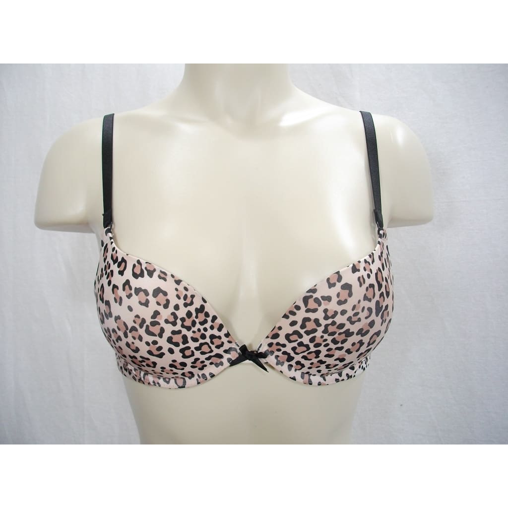 Victoria's Secret Cheetah Leopard Print Padded Push Up T-Shirt Bra