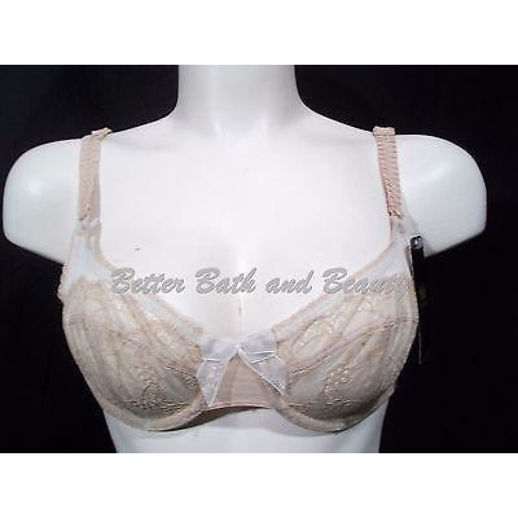 Lycra Underwired Bra in Nude with Chantilly Lace