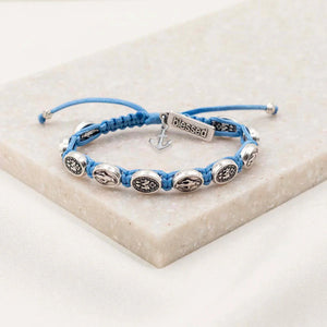 Trust the Journey Miraculous Blessing Bracelet- Light Blue - Gold Rush Diamonds & Boutique