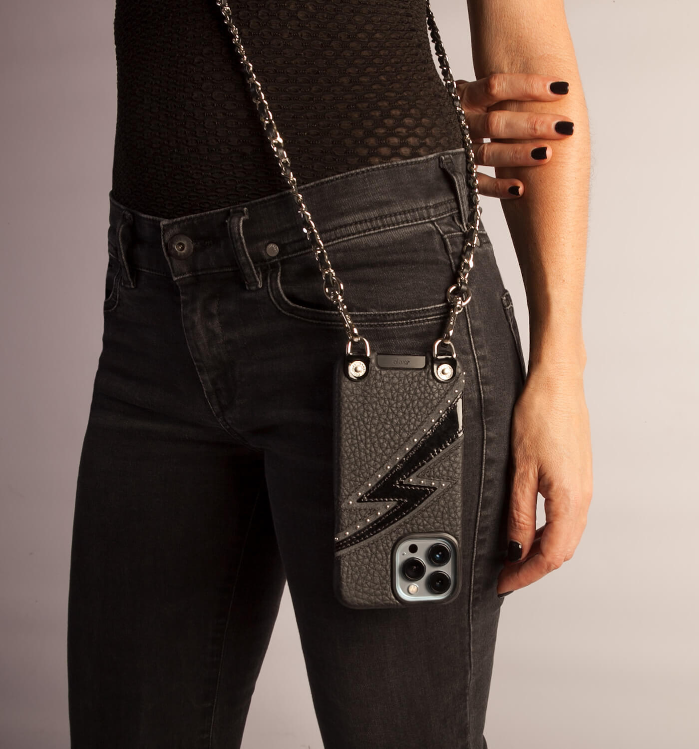 New signature Crossbody leather case for iPhone 14 Pro Max - Vaja