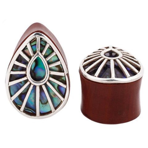 Abalone Plugs for Stretched Ears