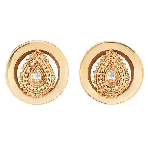 Yellow Gold Plugs for Stretched Ears