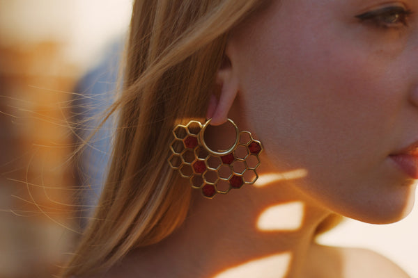 Coral Earrings for Piercings