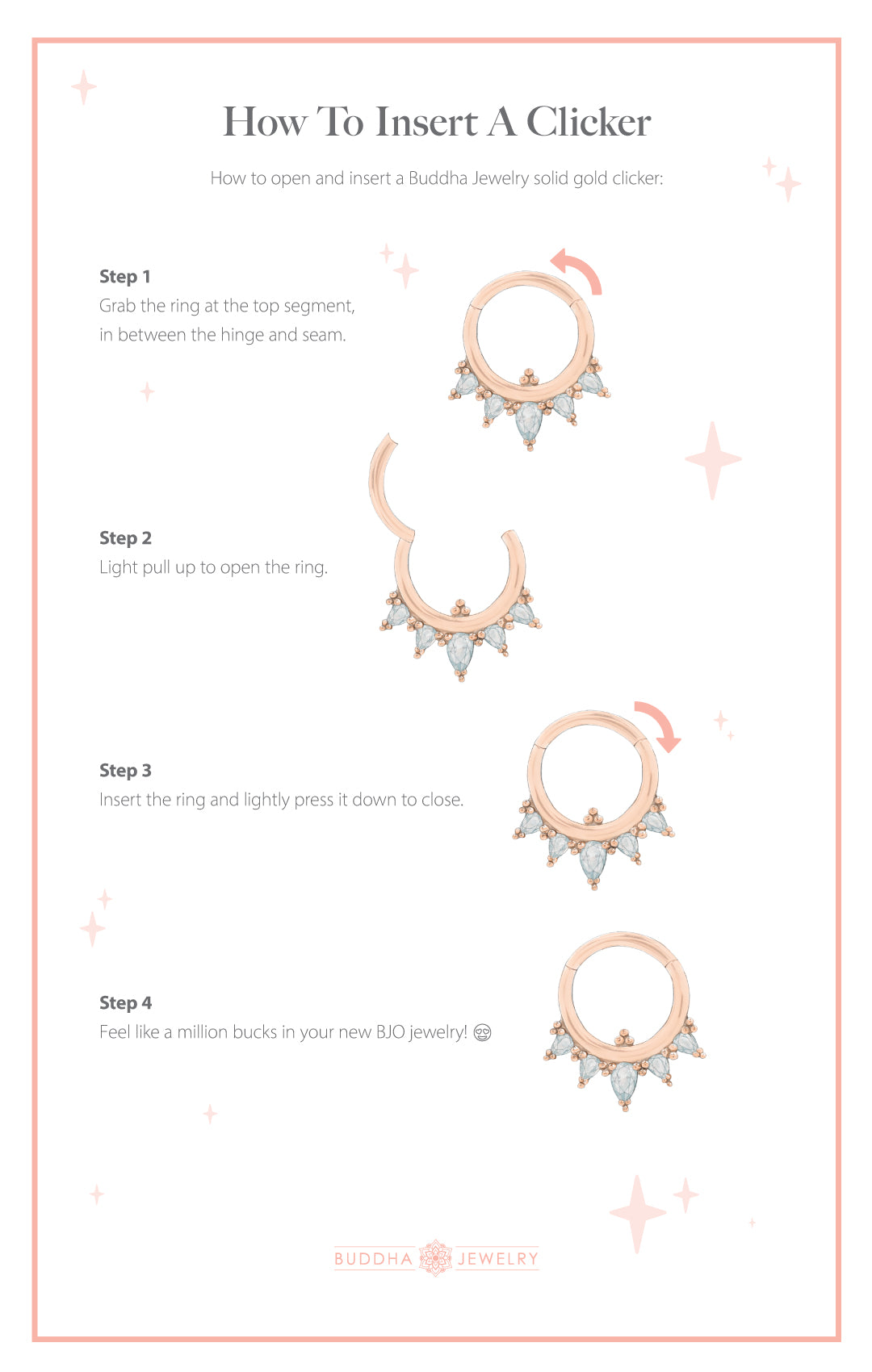 Visual how to insert a clicker 