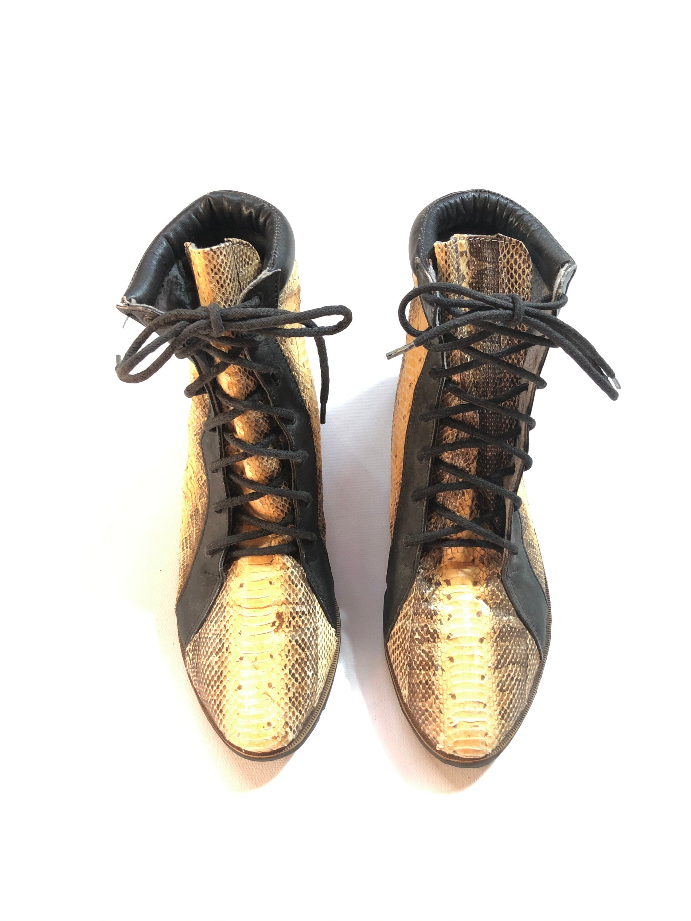 Vintage Snakeskin Sneakers