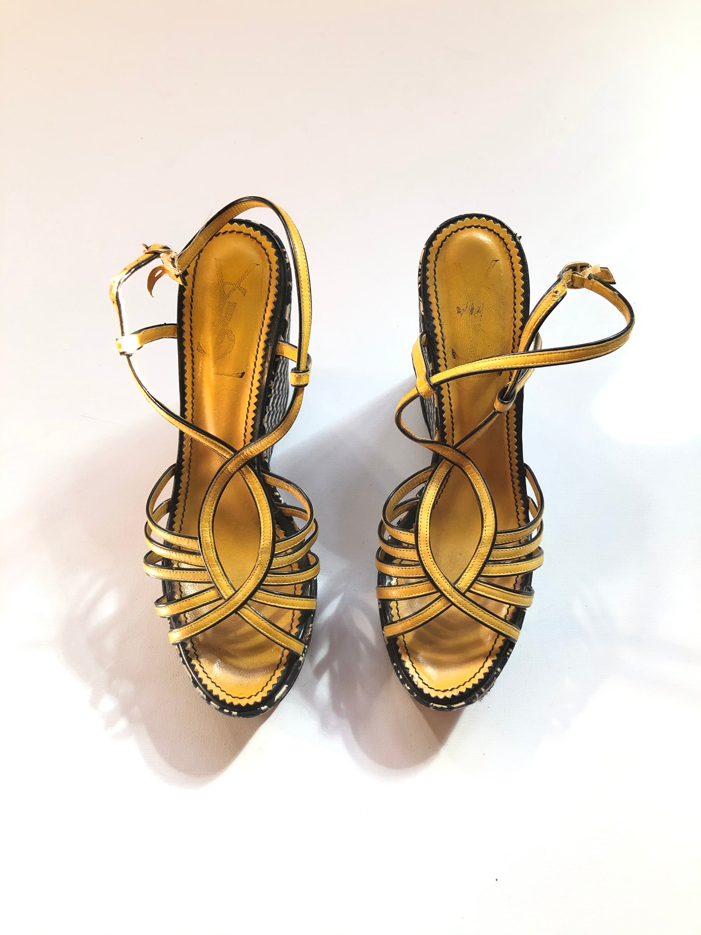 Vintage YSL Platform Sandals