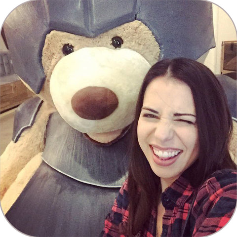 Critical Role's Laura Bailey and armored Trinket! 