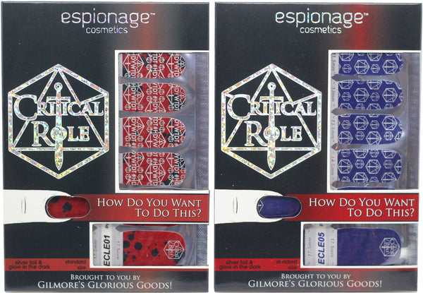 Official Critical Role Nail Wraps by Espionage Cosmetics! 