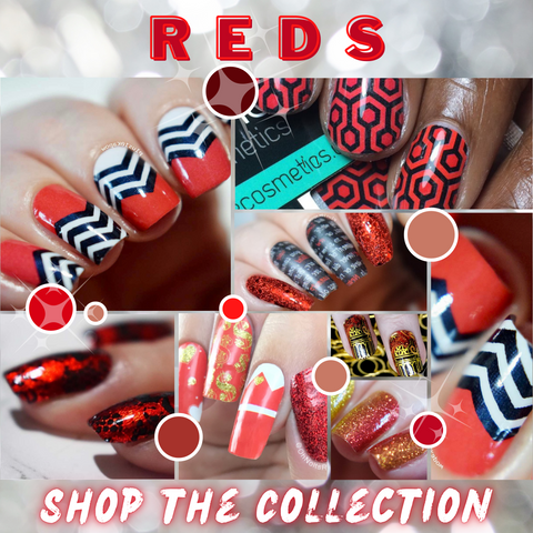 RED Nail Wraps || SHOP by color palette GUIDE