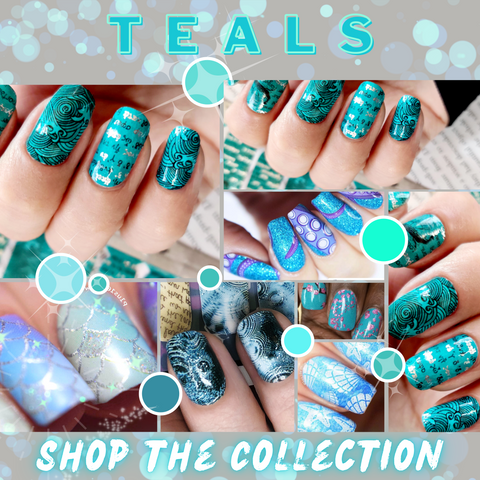 TEAL Nail Wraps || SHOP by color palette GUIDE