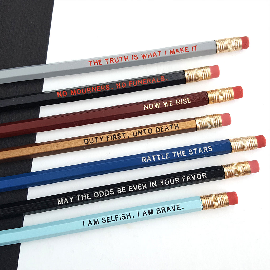 Ya Pencil Set Throne Of Glass Red Queen An Ember In The Ashes Iceydesigns