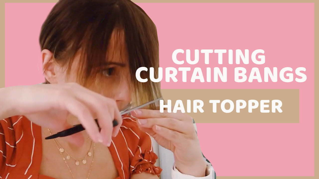 how to cut curtain bangs