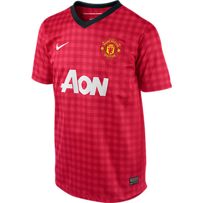 Nike MANU Boys Home Jsy 2012 Red-