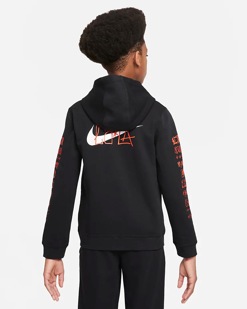 Nike Club America Kids' Full-Zip Hoodie Black