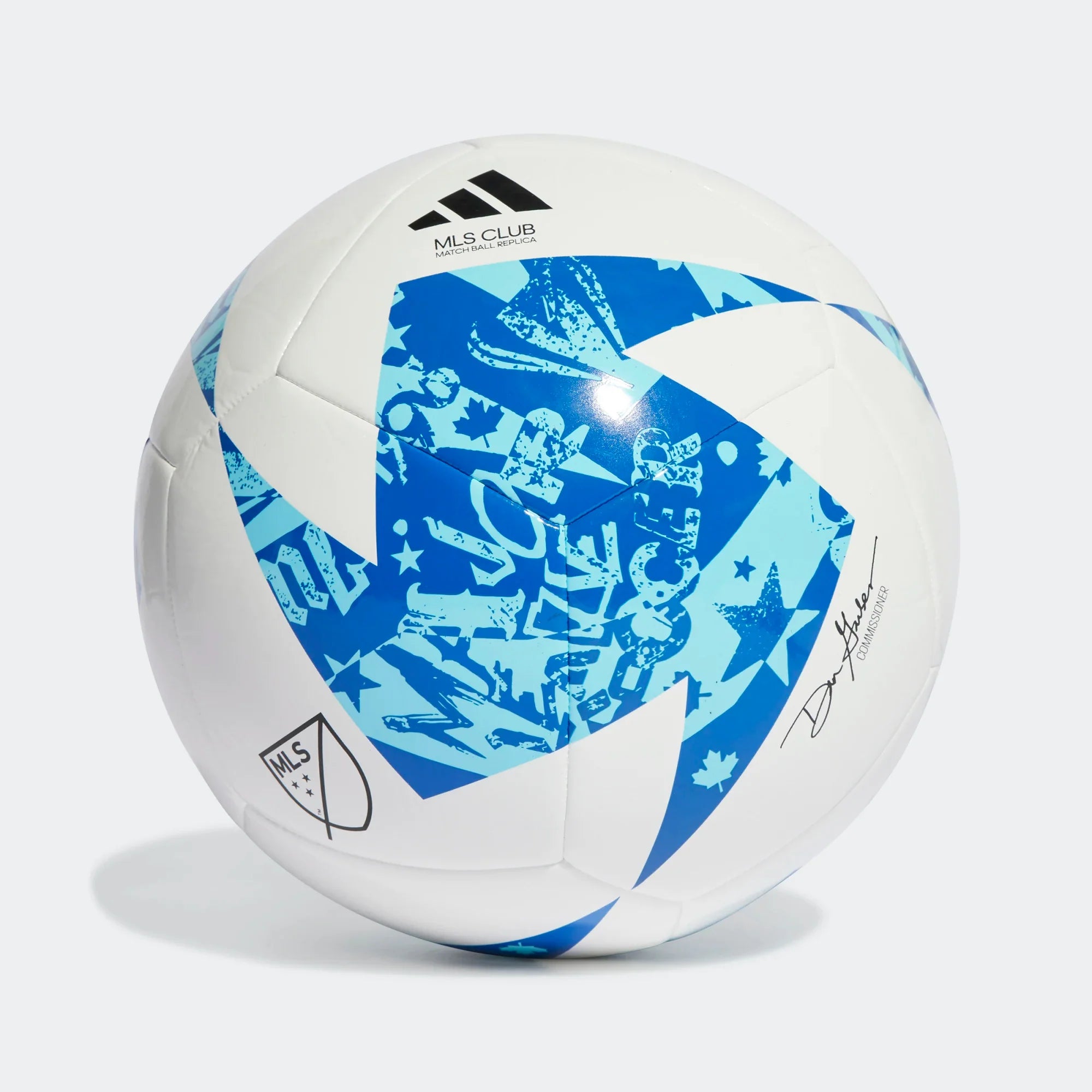 adidas MLS Club Soccer Ball White/Blue