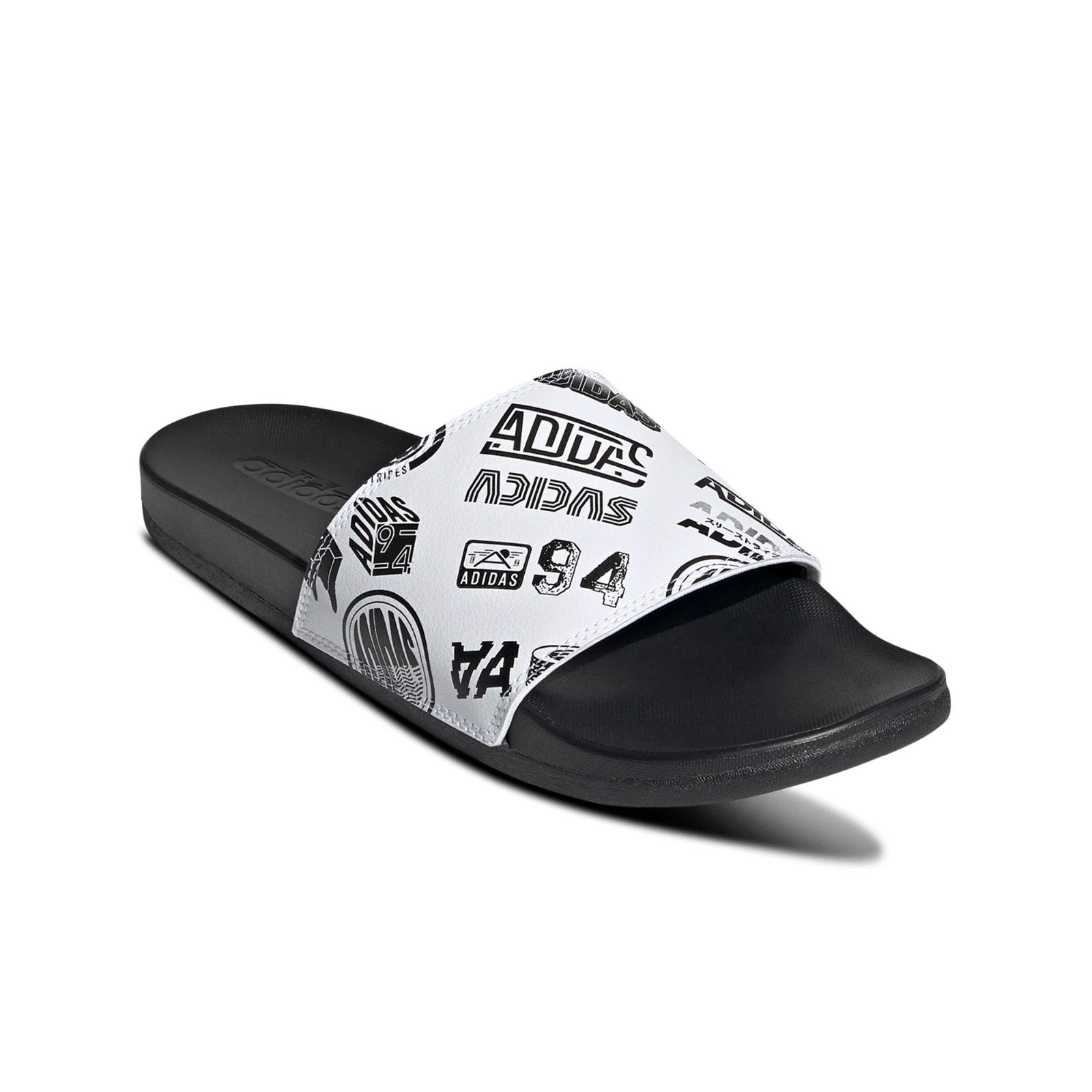 adidas Men's Adilette Comfort Slides White/Black